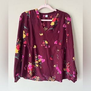 Old navy floral blouse